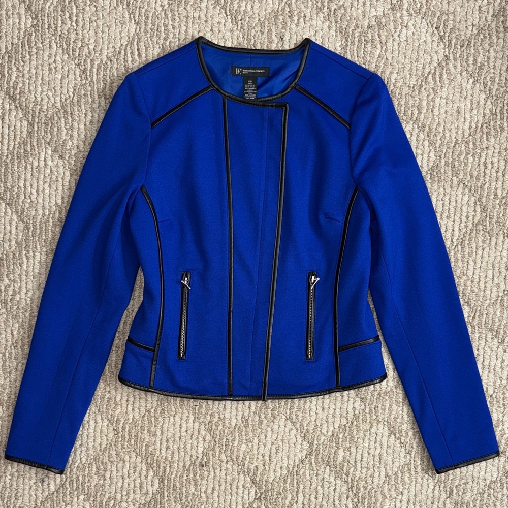INC International Concepts Royal Blue Women's Blazer
